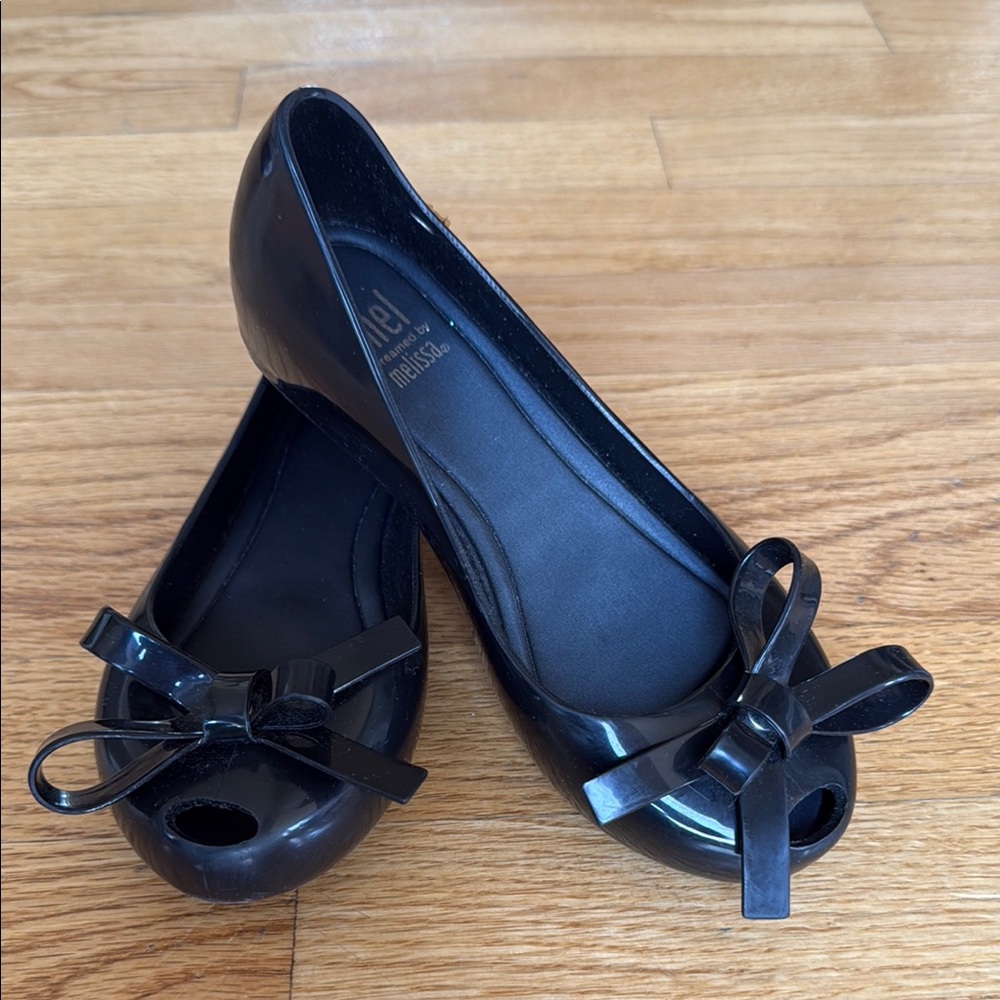 Mel Dreamed by Melissa Black Bow Flats